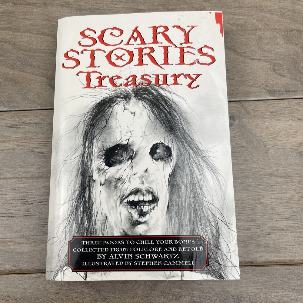 Scary Stories Treasury: Three Books to Chill Your Bones [Paperback compilation]